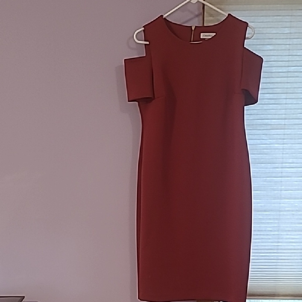 Calvin Klein Red Sheath Cocktail Dress NWT BRAND NEW